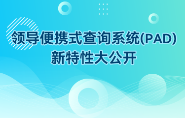 新版发布|领导便携式查询系统（PAD）新特性大公开！